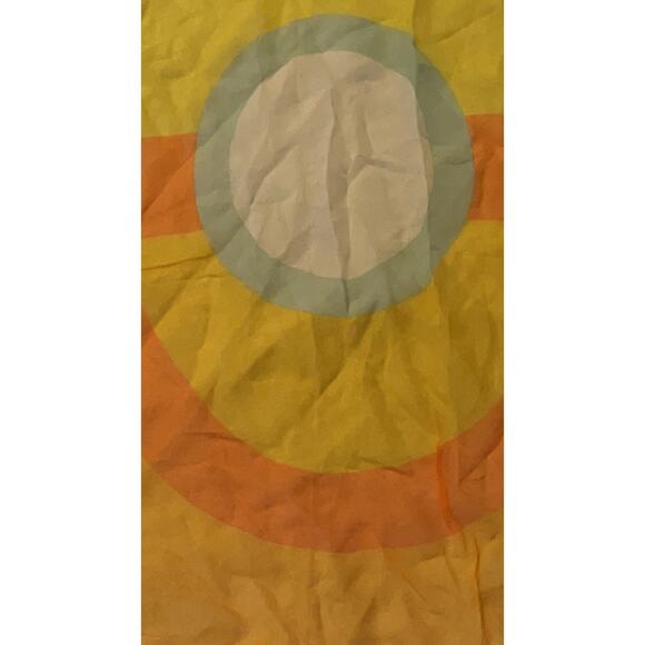 Vintage VERA Neumann Scarf Ladybug Signed ~ Semi Sheer ~ Orange/Yellow - Picture 5 of 7